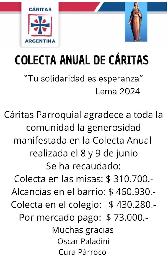 Colecta Anual de Cáritas