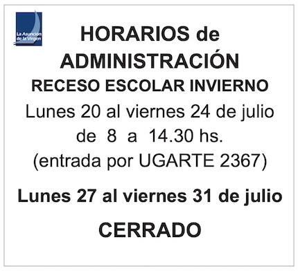 Horarios de Administraci&oacute;n