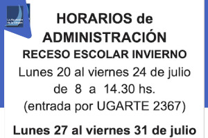 Horarios de Administración